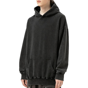 Sweat à capuche pour homme 100 % coton molletonné à épaules tombantes, coupe classique, nouveau modèle, avec logo personnalisé, impression numérique unie, séchage rapide, idéal pour l'hiver - Product Image 1