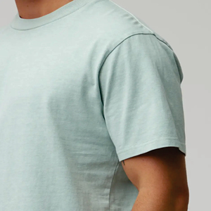 Custom 2026 100% Cotton O-<b>Neck</b> Tshirt for Men Plain <b>Mock</b> Vintage Acid Wash Oversized Tee with Heavyweight Screen Print - Product Image 4