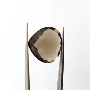 2 piezas de cuarzo ahumado natural 20x20mm en forma de corazón Briolette Cut 35,1 Cts Iroc Sales Piedra preciosa de topacio ahumado de alta calidad US $22,16 - Product Image 6