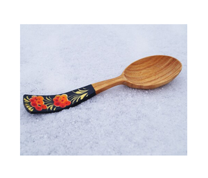 Cuchara de madera de acacia Esmalte Impreso Regalo Proveedor al por mayor Especias Cucharas de madera hechas a mano de alta calidad Precio al por mayor - Product Image 2