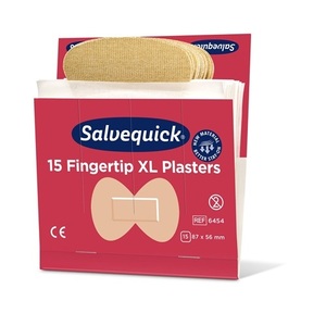 Salvequick Elastic <b>Plaster</b> Strips 6 Refill Packs of 15 Strips Each Band <b>Aids</b> Product Category - Product Image 3