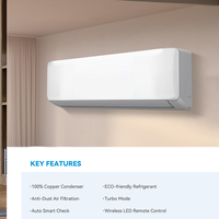 Climatiseur Split Pompe à Chaleur 36000 BTU à Ailettes Dorées, Inverter OEM d'Usine R32 SEER2 18-19, Certifié AHRI ETL