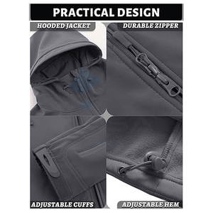 แจ็กเก็ตซอฟต์เชลล์สลิมฟิตสำหรับผู้ชายคอตั้งแขนยาวมีซิปดีไซน์ตามสั่ง - Product Image 5