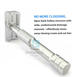 Maquinillas de Afeitar de Seguridad Reutilizables de Acero Inoxidable de Alta Calidad, Venta al por Mayor, Nuevo Diseño - Product Image 4