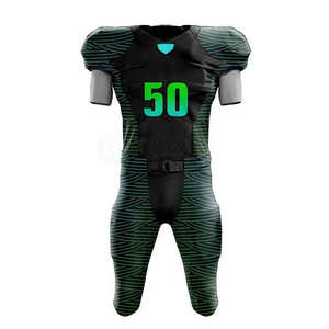 Diseño de Uniformes de Fútbol Americano Transpirables y Cómodos Personalizados para Hombre, Talla Grande, Cortos, de Verano, Servicio OEM - Product Image 3