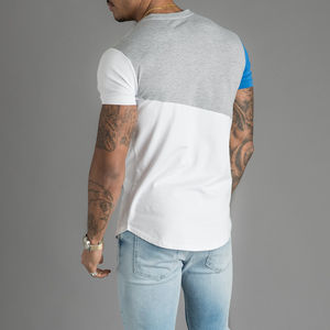 Camiseta transpirable y seca de cuello redondo para hombre, camiseta de manga corta 100% algodón para hombre - Product Image 3