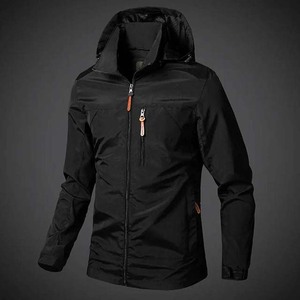 Vestes coupe-vent d'automne personnalisées de haute qualité, imperméables, coupe-vent, respirantes, séchage rapide, fermeture éclair sur le devant, patchwork OEM - Product Image 3