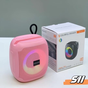 Colorful S11 Portable Wireless <b>Speaker</b> RGB Lights FM USB TF Card Outdoor Party <b>Mini</b> <b>Speaker</b> With Built In Battery - Product Image 6