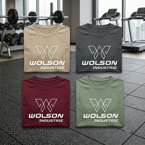 Men's Performance Gym T-<b>Shirt</b> Lightweight Stretch V-neck Quick Dry Breathable Eco-Friendly Spandex/<b>Polyester</b> Sports <b>Shirt</b> - Product Image 2