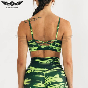 Vêtements de yoga imprimés par sublimation, soutien-gorge de sport personnalisé pour la remise en forme, le fitness et la salle de sport, soutien-gorge de sport respirant sans dos pour femmes, soutien-gorge de sport uni - Product Image 3