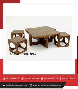 Muebles de sala de estar personalizables a granel, piezas de madera baratas con diseño minimalista directamente del fabricante de la India - Product Image 6
