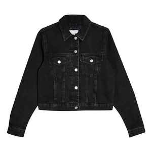 Veste en jean décontractée personnalisée pour femmes grandes tailles, style camionneur, 100% coton, vente en gros usine - Product Image 1