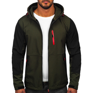 <b>Men's</b> <b>Lightweight</b> Waterproof Canvas Puffer <b>Jacket</b> with Stand Collar Zipper Closure for Winter - Product Image 1