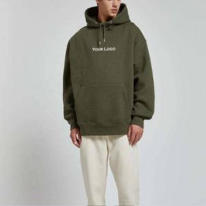 Prix bon marché de haute qualité personnalisé 100% coton Streetwear poids lourd surdimensionné hommes sweats à capuche conception personnalisée OEM/ODM Service de base - Product Image 2
