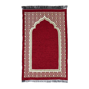 เสื่อสวดมนต์มุสลิมเสื่อบูชาและเสื่อสวดมนต์นุ่มและหนาสีทึบลายนูน - Product Image 4