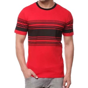 Vente en gros 100% coton luxe Ringer T-Shirt unisexe logo personnalisé col rond vierge surdimensionné lourd Ringer hommes T-Shirts - Product Image 1