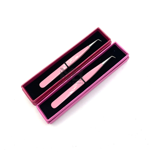 Pinzas de Acero Inoxidable de Punta Puntiaguda de 10 mm, Color Rosa Intenso, Duraderas, con Embalaje Personalizado en Caja de Cartón y Logotipo Personalizado - Product Image 5