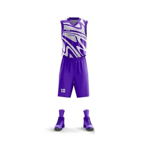 Camiseta de Baloncesto Reversible al por Mayor, Unisex, Estampada, de Secado Rápido, Transpirable, Ropa Deportiva de Poliéster - Product Image 3