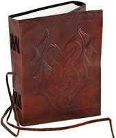 Cahier promotionnel en cuir double dragon Grimoire Journal Book Shadows Spell Book Diary Journal Notebook Sketchbook Blank