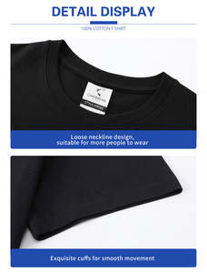 Camisetas lisas para hombre, tela de algodón cómoda, uso diario informal, OEM, ODM, directo de fábrica, proveedor mayorista, camisetas con logotipo personalizado - Product Image 3