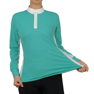 เสื้อขี่ม้าแขนยาวของผู้หญิงเสื้อรัดรูปสำหรับขี่ม้า - Product Image 1