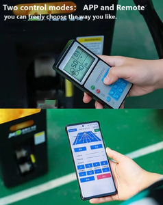 Máquina Lanzapelotas de Tenis Profesional Industrial Portátil OEM con Control Remoto para Entrenamiento en Interiores/Exteriores, Incluye 50 Pelotas de Plástico y Acero - Product Image 5