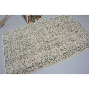 Vintage 4m grande surface tapis turc vert Beige classique Rectangle Patchwork Design laine matériel Latex pour chambre couloir utilisation - Product Image 2