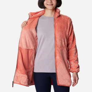 Chaqueta acolchada de investigación al aire libre para mujer de invierno con logotipo personalizado, chaqueta polar Sherpa con cremallera completa, chaqueta deportiva para exteriores - Product Image 3