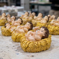 Ensemble de 11 figurines religieuses en résine pour le crèche, la Sainte Famille, Jésus, décorations de table de Noël catholique OEM ODM