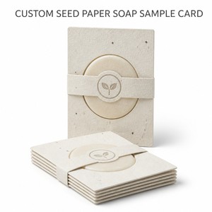 Tarjeta <span class=keywords><strong>de</strong></span> muestra <span class=keywords><strong>de</strong></span> <span class=keywords><strong>papel</strong></span> <span class=keywords><strong>de</strong></span> jabón con logotipo personalizado, tarjeta impresa personalizada con rebanadas <span class=keywords><strong>de</strong></span> jabón para promoción en ferias comerciales, compra al por mayor. - Product Image 1