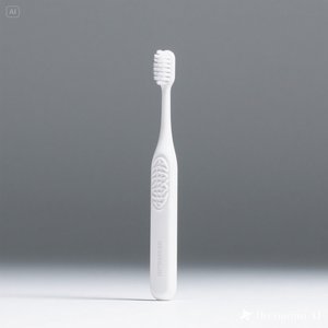 Cepillo de dientes blanco minimalista SoftBristle, mango ergonómico con diseño en relieve para un cuidado bucal suave 100 Box - Product Image 1
