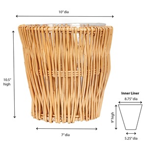 Cesta de Ratán Natural Versátil para Plantas, Hecha a Mano, Ecológica, Moderna, Multiusos, desde Hanói - Product Image 1