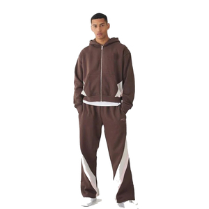 Conjunto de sudadera con capucha y joggers de estilo urbano proveedor de chándal extragrande para hombre con logotipo personalizado para pedidos al por mayor y de marca privada - Product Image 2