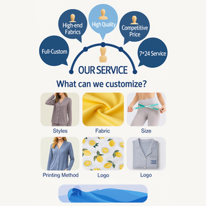 Conjuntos de Pijamas de Satén Personalizados, Sedosos y Transpirables para Mujer |   Camisón de Manga Corta con Botones para Dormir, Suave, para Verano/Otoño/Primavera |   OEM/ODM - Product Image 6