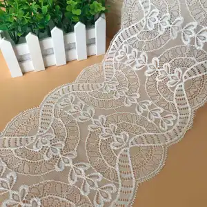 18cmレースナイロンニット下着ネックライン衣類アクセサリー機械編み技術によるDIY結婚式の刺Embroidery