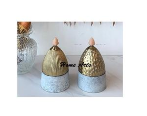 Juego de 2 servidores de frutas secas de madera con bandeja Servidor de postres de color verde y marrón de la más alta calidad de Home Arts - Product Image 4