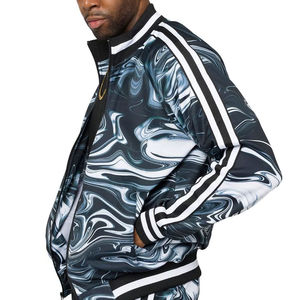 Último diseño de los hombres 100% algodón invierno Casual manga larga chándal conjunto transpirable patrón sólido personalizado Color impreso en venta - Product Image 6