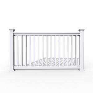 Fentech moderno anti-uv bianco all'aperto vinile ponte ringhiera del balcone 100% vergine vinile corrimano con rinforzo in alluminio - Product Image 3