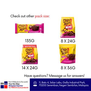 CHIPSMORE Mini double pépite de chocolat 72g petit paquet biscuit au cacao halal top vente snack Mondelez Malaisie mélange conteneur pas cher - Product Image 5