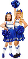 Costume de pom-pom girl en spandex personnalisable en couleur unique pour fille ensemble de tenues de fantaisie performance de danse uniformes de pom-pom girl d'halloween