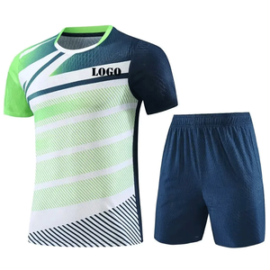 Uniforme de entrenamiento de bádminton sublimado personalizado, conjunto de ropa deportiva de secado rápido con pantalones cortos de tenis OEM, venta al por mayor - Product Image 4