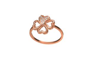 แหวนหมั้นเพชรชุบทอง18K สำหรับงานแต่งงานได้รับการรับรองมาตรฐาน IGI ความรักเหนือกาลเวลา - Product Image 3