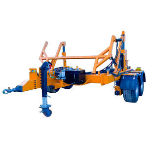 Remorque de transport de bobine de câble hydraulique 20T pour la manutention de tambours de grand diamètre et l'installation sur le terrain - Product Image 1