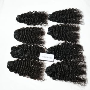 Extensiones de cabello humano virgen crudo indio al por mayor Paquetes de un donante Estilos de onda natural Precio barato Cabello de trama sin procesar - Product Image 6