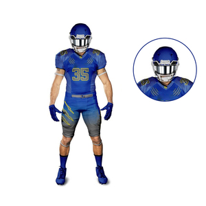 Customizable XL American Football Uniform Breathable Anti-Bacterial Quick Dry Team Spandex/Polyester Jersey Printed Sports - Product Image 2
