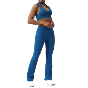 2025-26 nueva ropa de Yoga traje belleza espalda cadera levantamiento Yoga pantalones transfronterizos deportes Fitness ropa traje femenino - Product Image 3