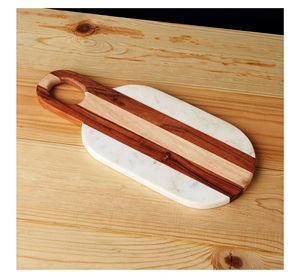 Planche à découper en bois avec poignée pour la cuisine naturelle Lot de 1 outils 10x16 Produit populaire vendu en gros personnalisé de haute qualité - Product Image 3