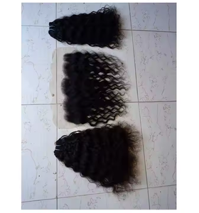 Peluca de cabello humano de calidad de lujo con construcción de encaje frontal crudo diseñada para una línea de cabello realista y un uso ligero y cómodo - Product Image 1