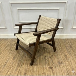 Chaise de salle à manger et chaise de bar d'hôtellerie en teck massif fabriqué en Indonésie - Product Image 1