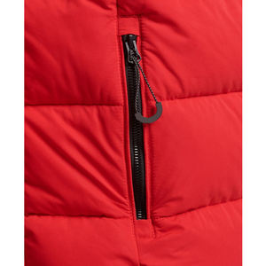 Veste d'hiver matelassée pour homme à capuche personnalisée OEM avec impression, rembourrage en coton, imperméable et coupe-vent - Product Image 3